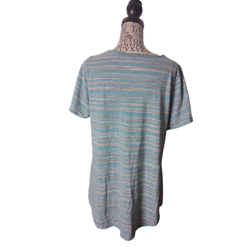 Lularoe large striped Womens Short Sleeve Top - Picture 2 of 3